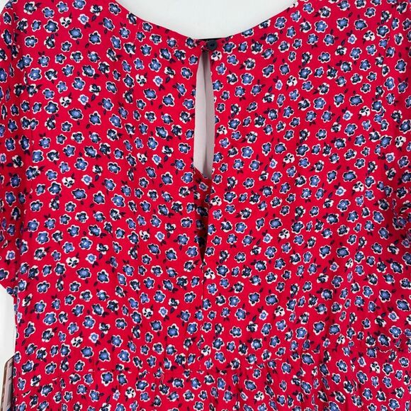 NWT Stitchfix Mason & Belle Lyla Button Detail Dress Size XL Red Floral‎ - Picture 15 of 15
